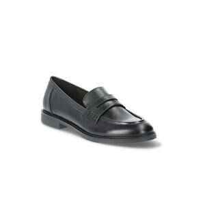 Time and Tru Faux Leather Penny Loafers Casual Business Shoes Black Size US9